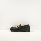 Fendi Baguette Loafer in Black Leather (38 1/2)