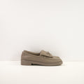 Chanel Quilted Turnlock CC Logo in Grey Lambskin (38 1/2)