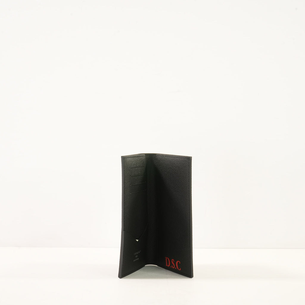 Louis Vuitton Monogram Eclipse Passport Cover (w/ Initals)