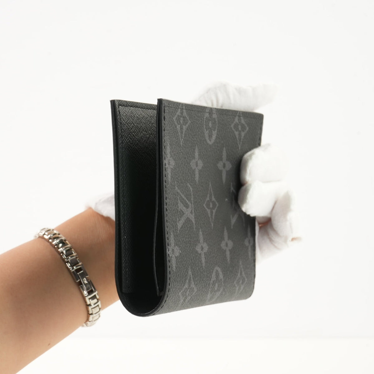 Louis Vuitton Monogram Eclipse Passport Cover (w/ Initals)