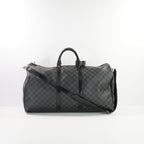 Louis Vuitton Keepall Bandouliere 55 in Black Damier Ebene