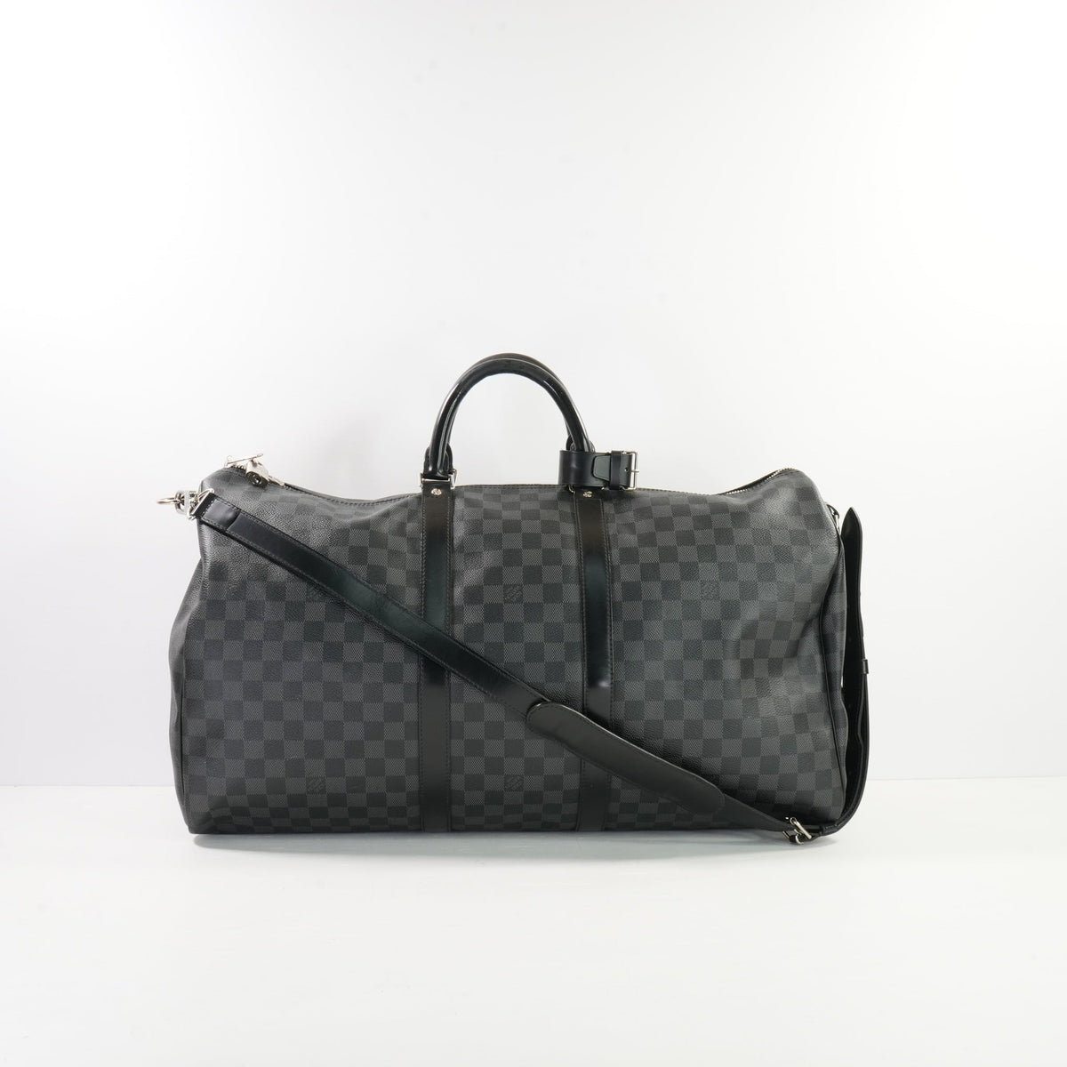 Louis Vuitton Keepall Bandouliere 55 in Black Damier Ebene