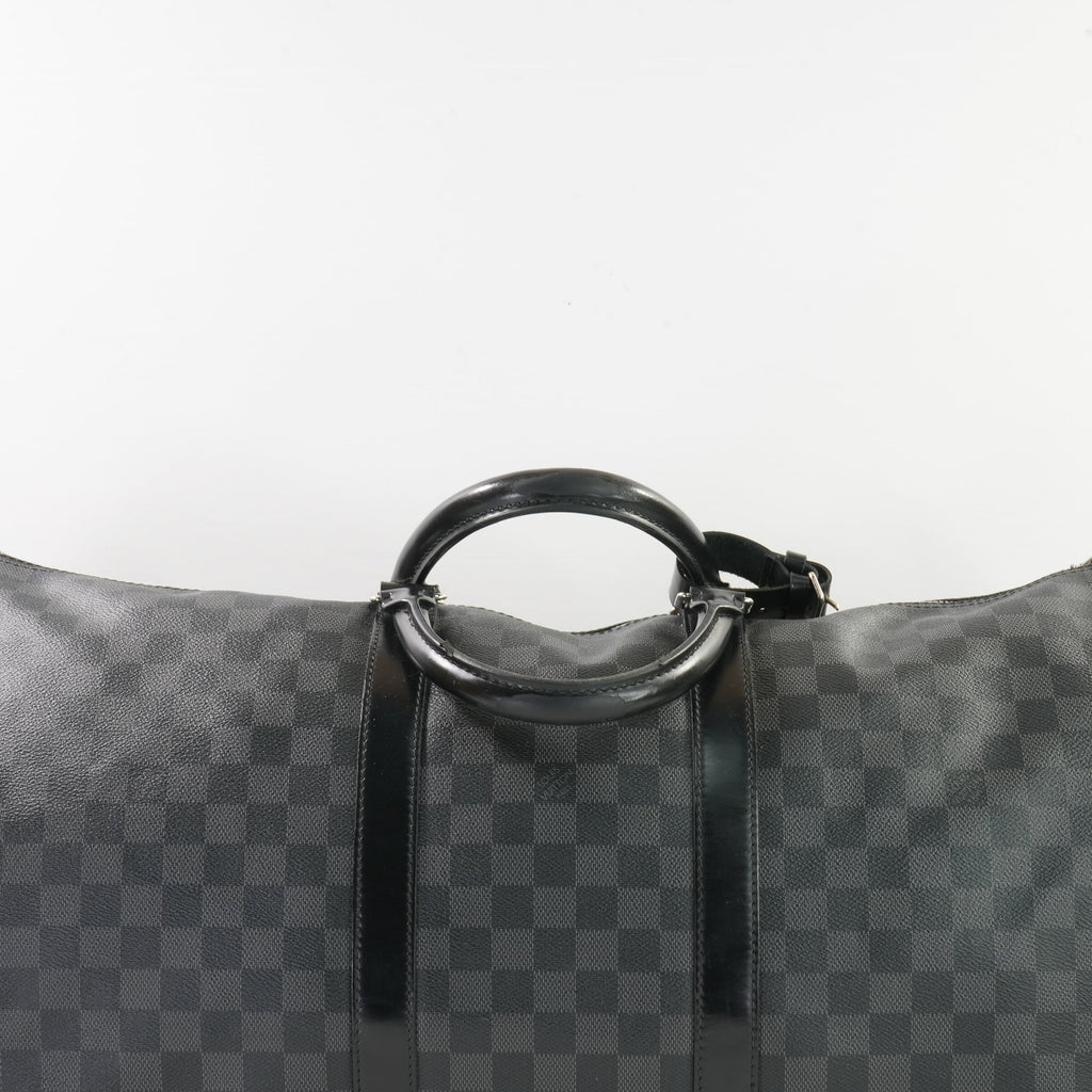 Louis Vuitton Keepall Bandouliere 55 in Black Damier Ebene