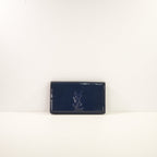 Saint Laurent Patent Leather Navy Blue Clutch (dust bag)