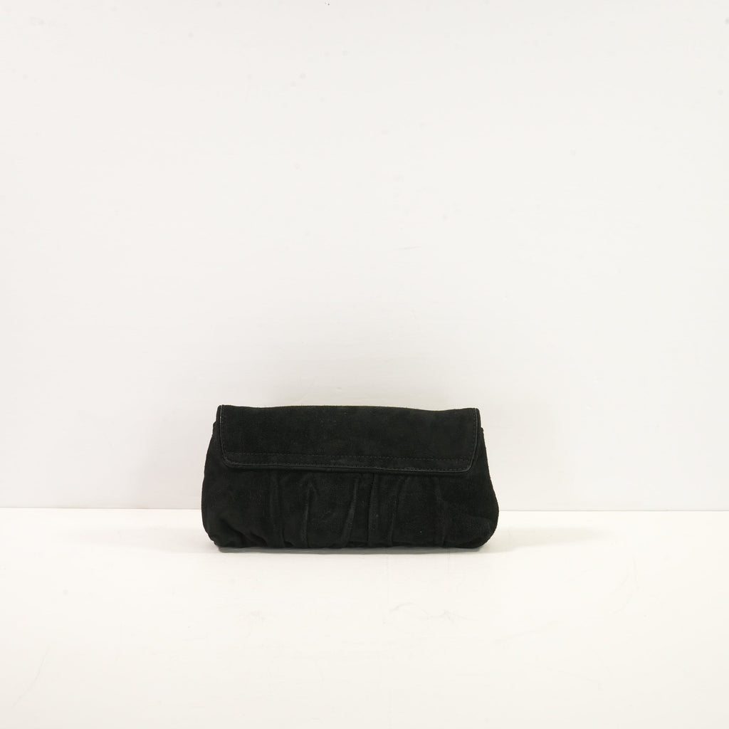 Gucci Hysteria Baboushka Vintage Suede Shoulder Chain Clutch (dust bag)