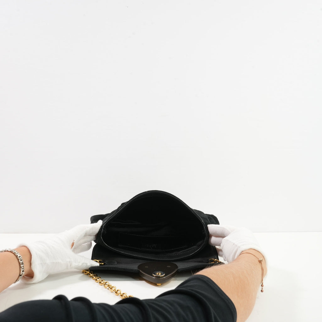 Gucci Hysteria Baboushka Vintage Suede Shoulder Chain Clutch (dust bag)