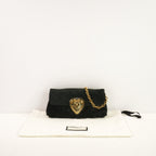 Gucci Hysteria Baboushka Vintage Suede Shoulder Chain Clutch (dust bag)