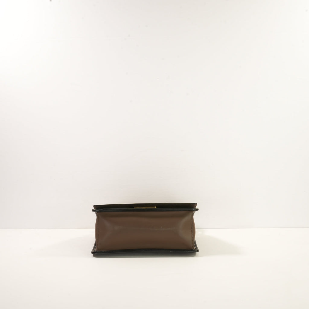 Fendi Brown and Black Zucca FF Kan I F (dust bag)