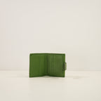Gucci Green Leather Bamboo Hardware Wallet