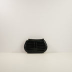 Versace Black Crocodile-Embossed Leather Greca Goddess Shoulder Bag W/Strap & Dustbag