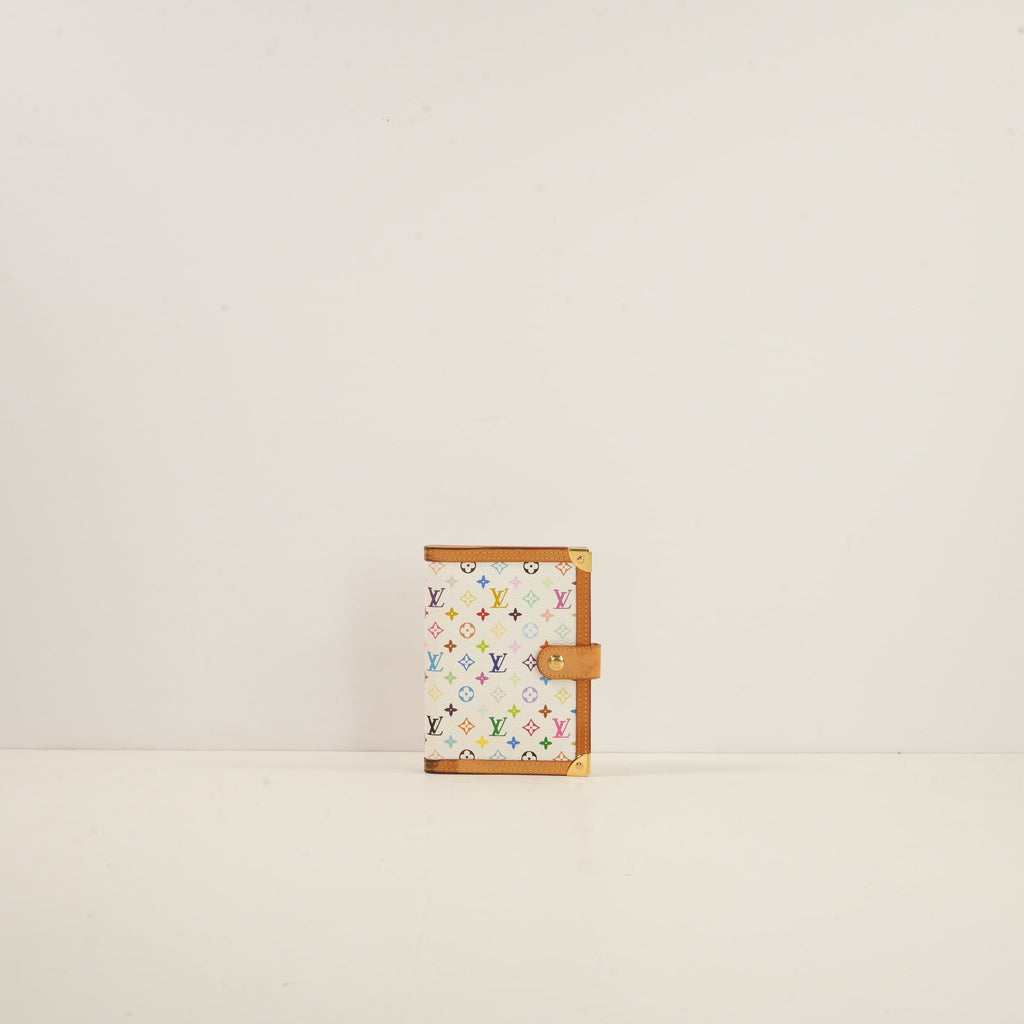 Louis Vuitton White Murakami Agenda W/Box