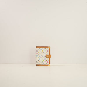 Louis Vuitton White Murakami Agenda W/Box