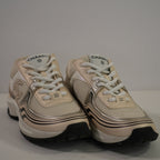 Chanel Fabric Laminated Calfskin Stretch CC Sneakers Runner 36 1/2 Full Set