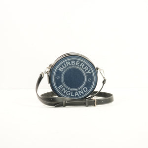 Burberry Blue Denim Louise Round Crossbody