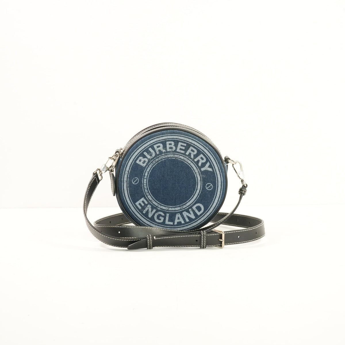 Burberry Blue Denim Louise Round Crossbody