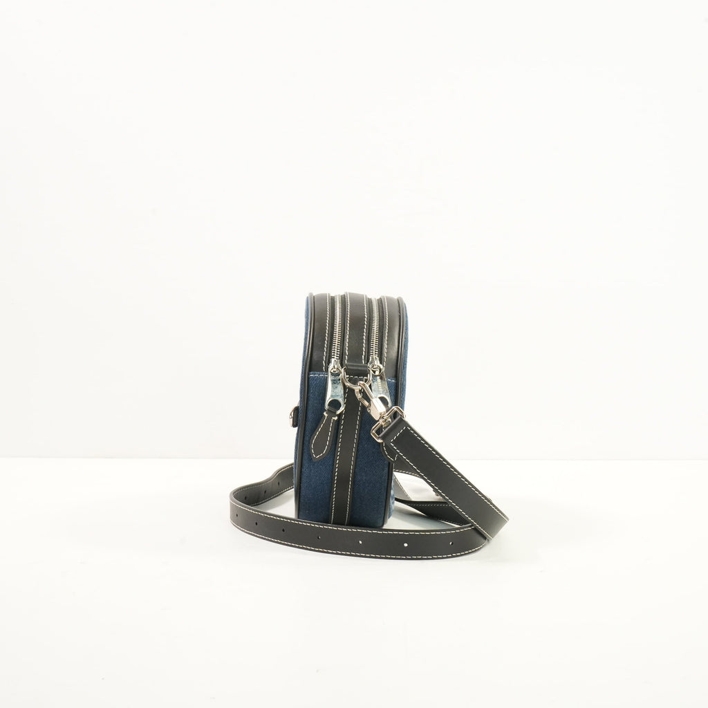 Burberry Blue Denim Louise Round Crossbody