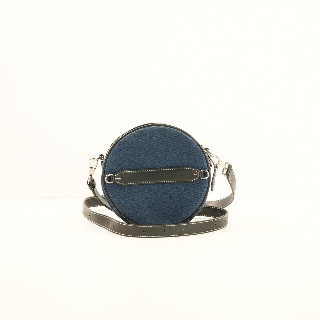 Burberry Blue Denim Louise Round Crossbody
