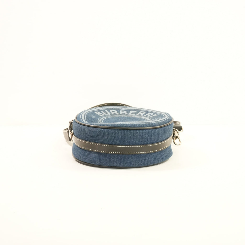 Burberry Blue Denim Louise Round Crossbody