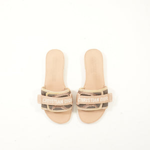 Christian Dior Camouflage Nylon Revelution Sandals 38, Full Set