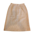 Balenciaga Vintage Floral Light Beige Midi Pencil Skirt Size 38