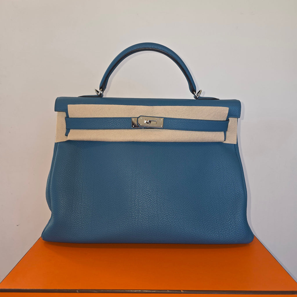 Hermés Kelly 40 Cobalt Togo 2012 P