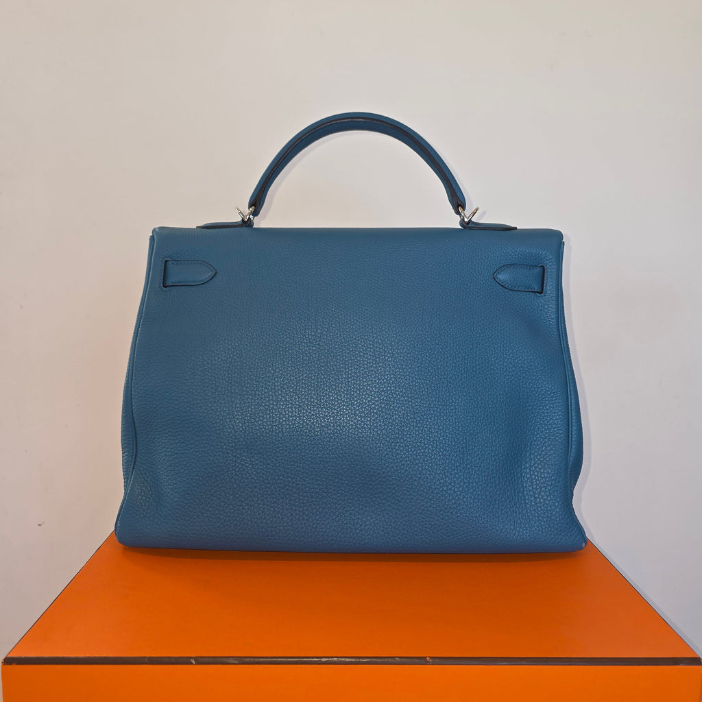 Hermés Kelly 40 Cobalt Togo 2012 P