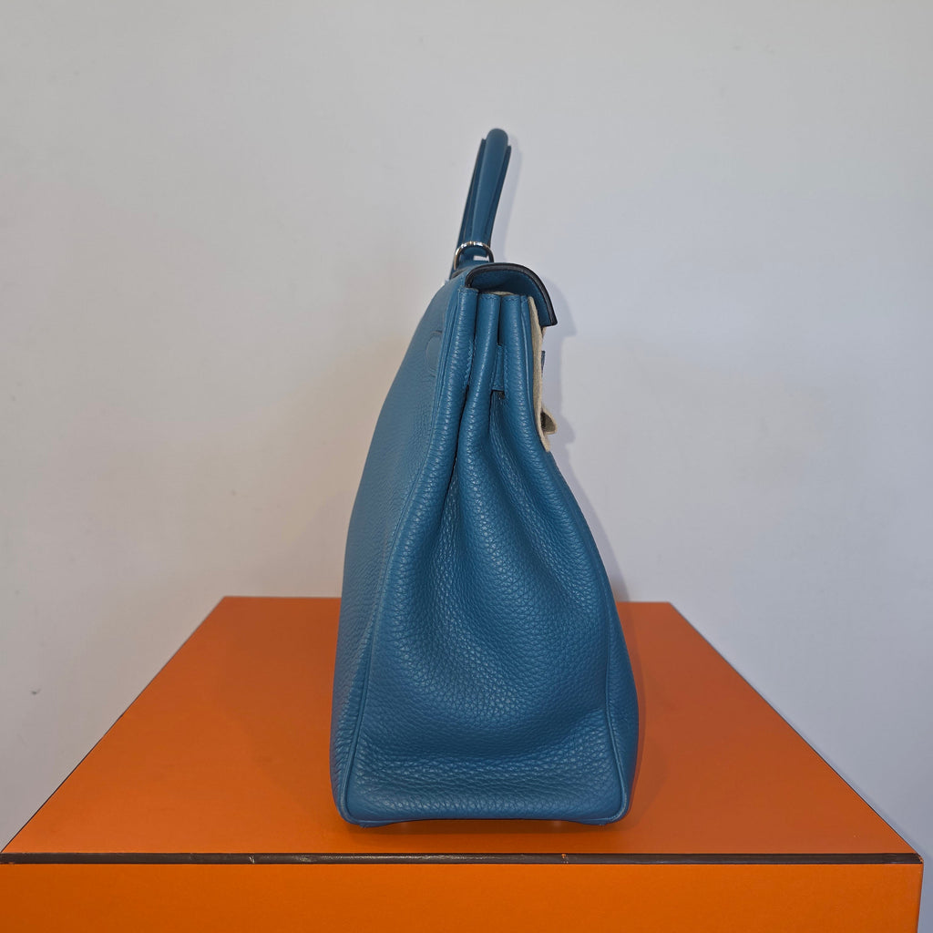 Hermés Kelly 40 Cobalt Togo 2012 P