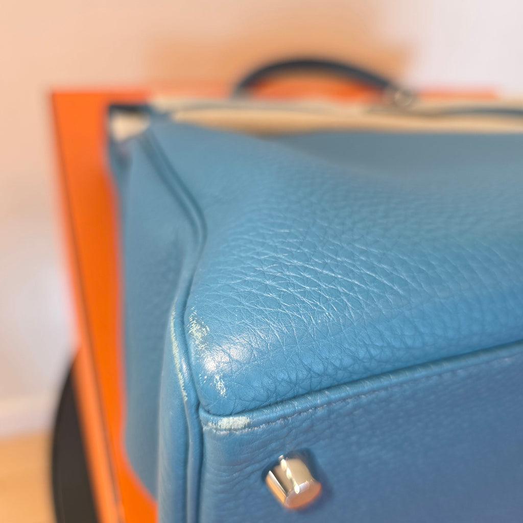 Hermés Kelly 40 Cobalt Togo 2012 P