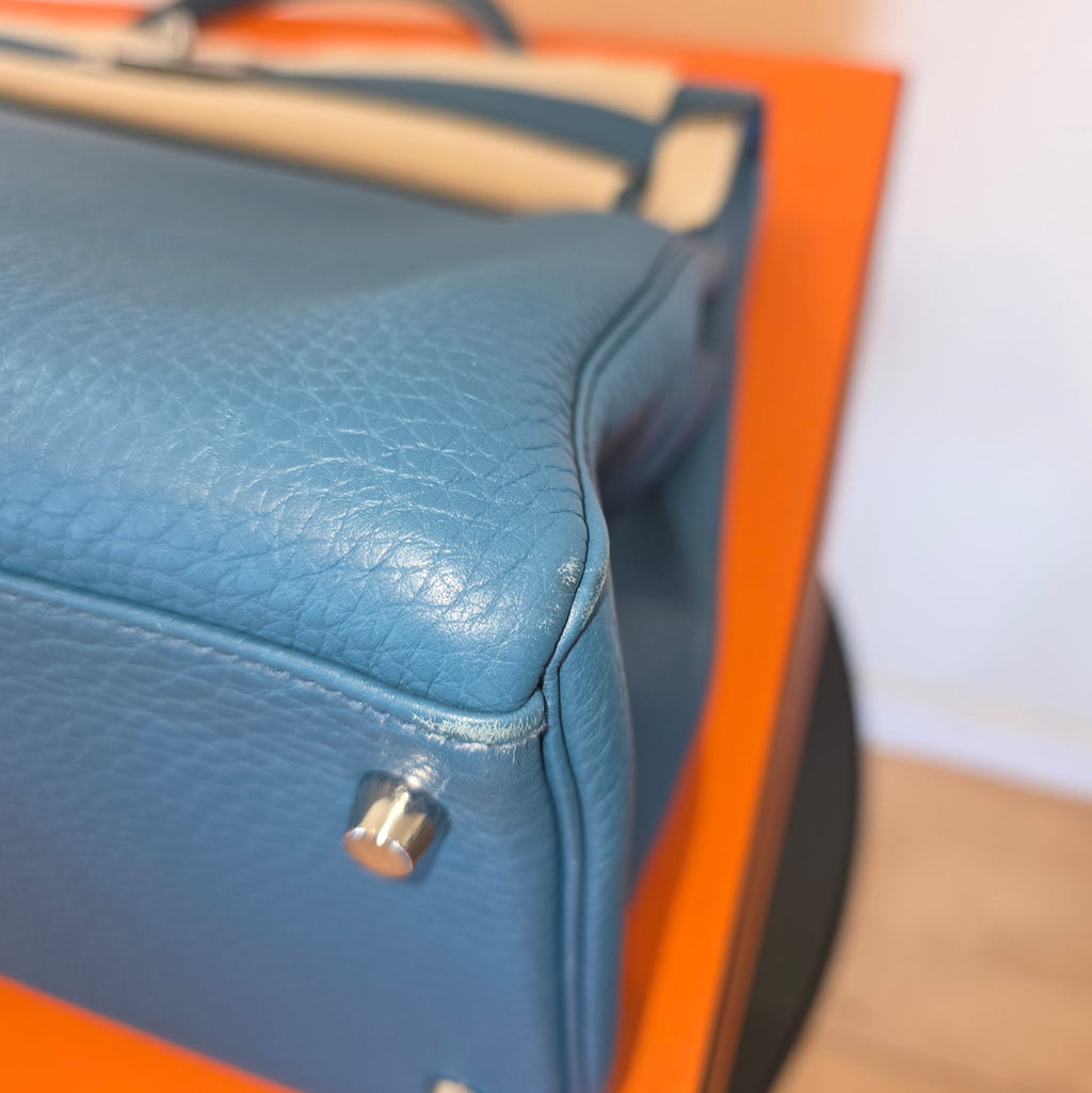 Hermés Kelly 40 Cobalt Togo 2012 P