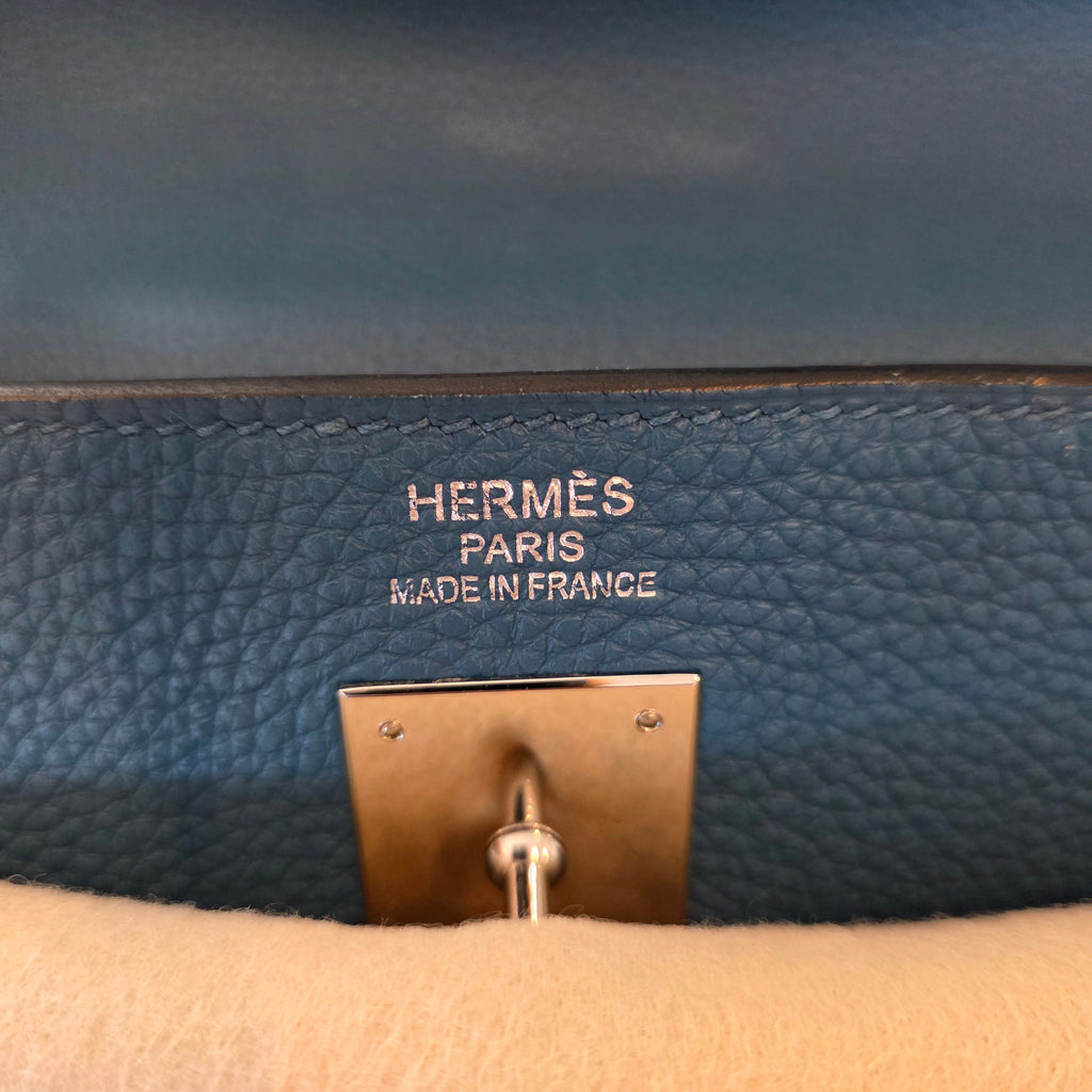 Hermés Kelly 40 Cobalt Togo 2012 P