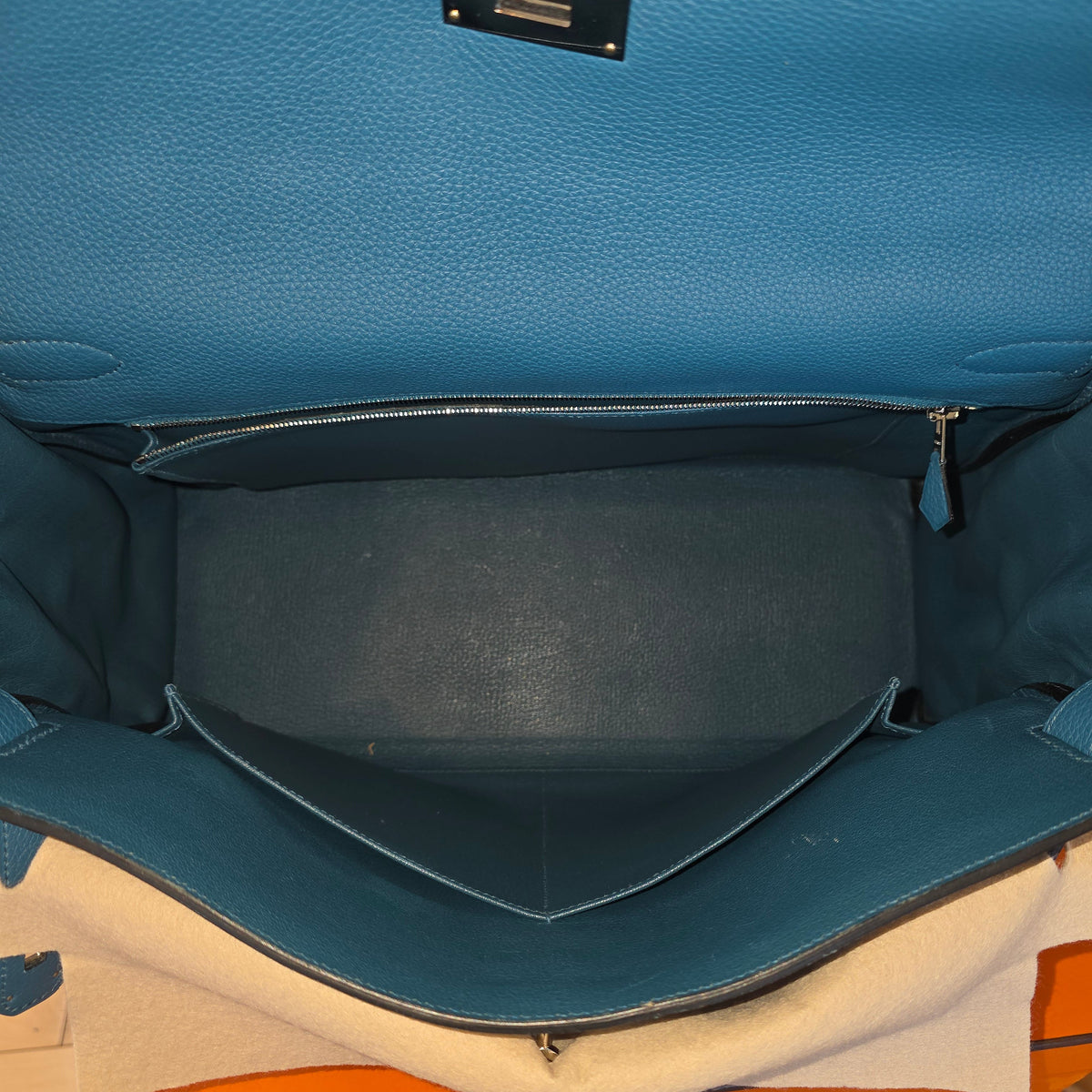 Hermés Kelly 40 Cobalt Togo 2012 P