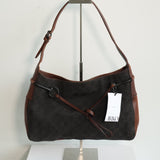 Vintage Gucci
GG Denim Horsebit Hobo