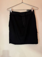 Bottega Veneta A-Line Mini Skirt Black Size 38 W26