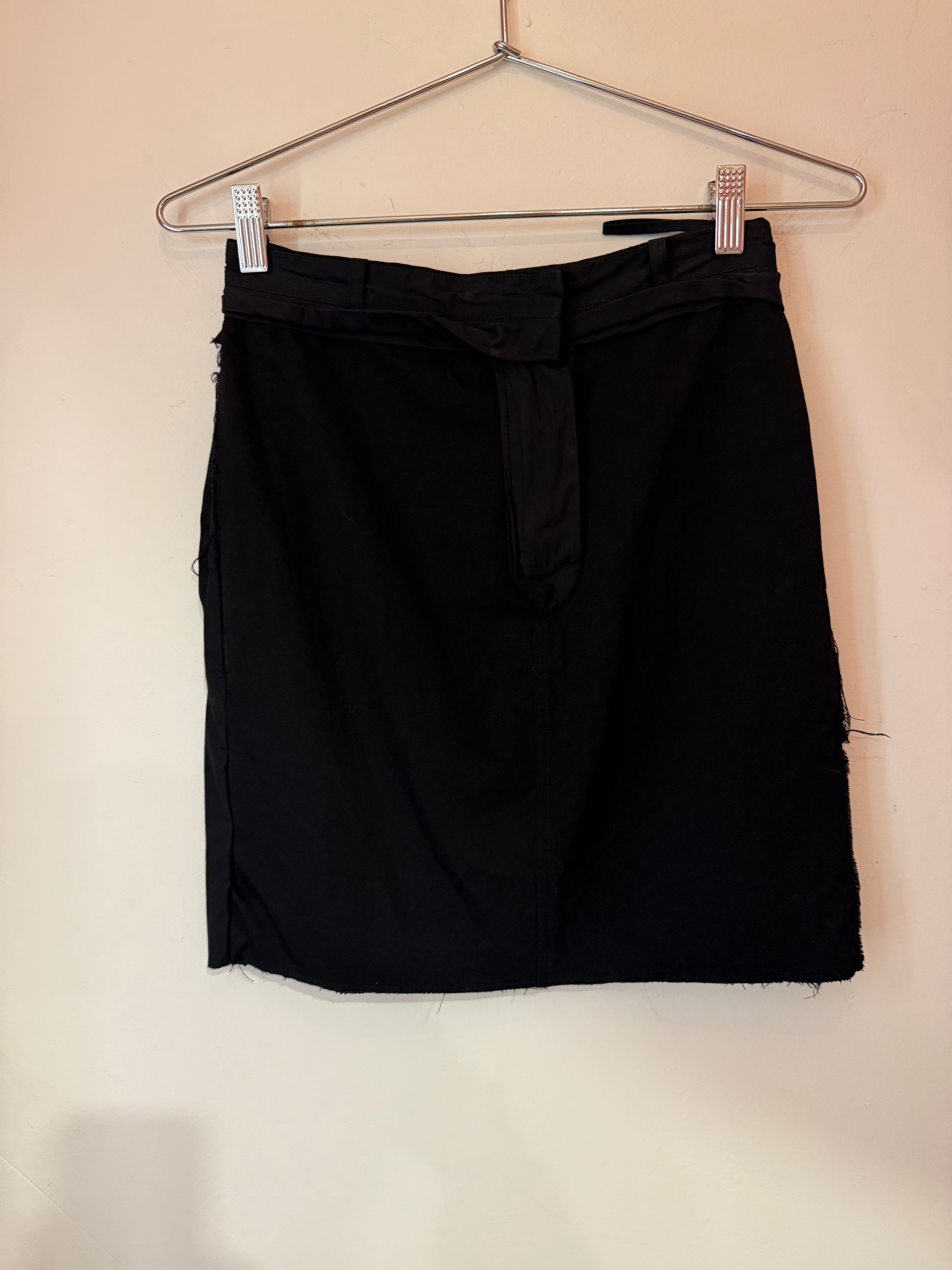 Bottega Veneta A-Line Mini Skirt Black Size 38 W26