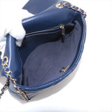 Chanel Matelasse Leather Chain Shoulder Bag Chainaround Navy Blue Gold Metal Fittings GXLA2LP7