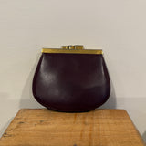 Cartier Maroon Coin Pouch W/ Multiple Openings