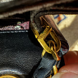 Vintage Chanel Jumbo Coco Matelasse Lambskin Chain Shoulder Bag Black