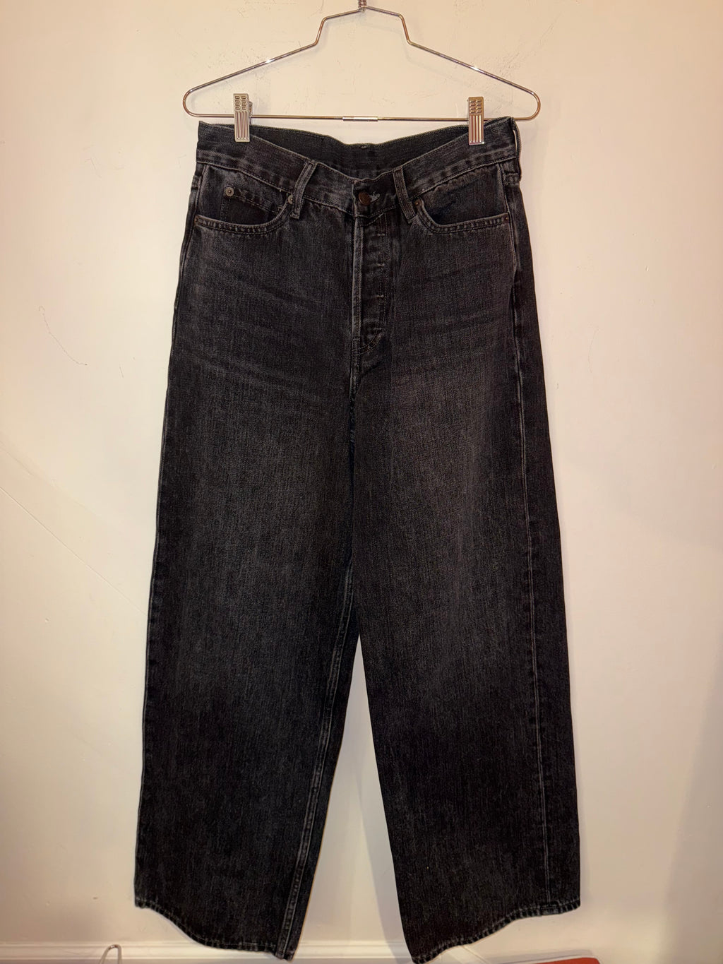Acne Studio wide leg black jeans