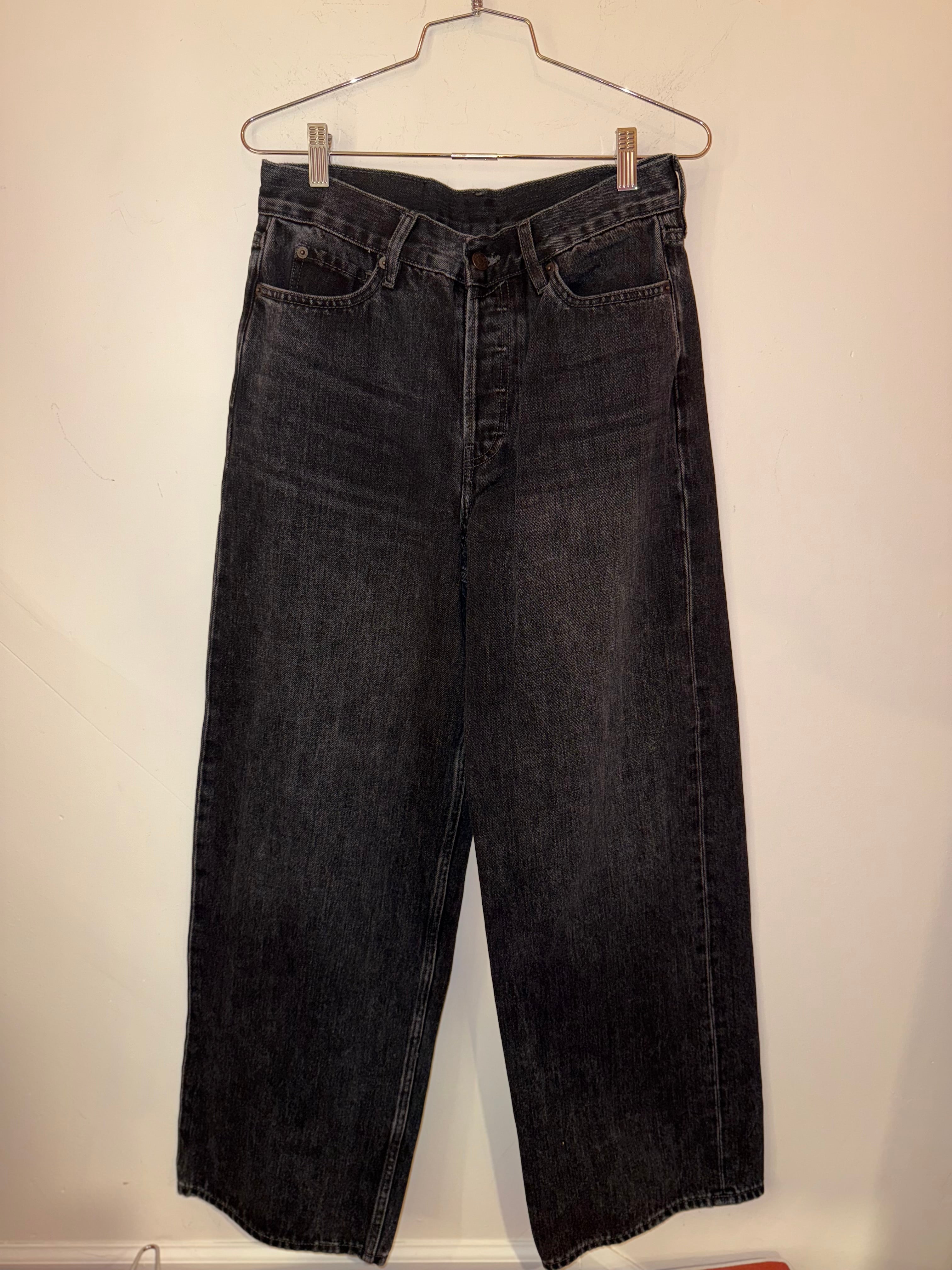 Acne Studio wide leg black jeans