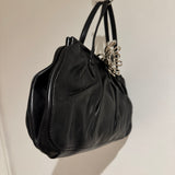Vintage MIU MIU Flower Black Vitello Bag