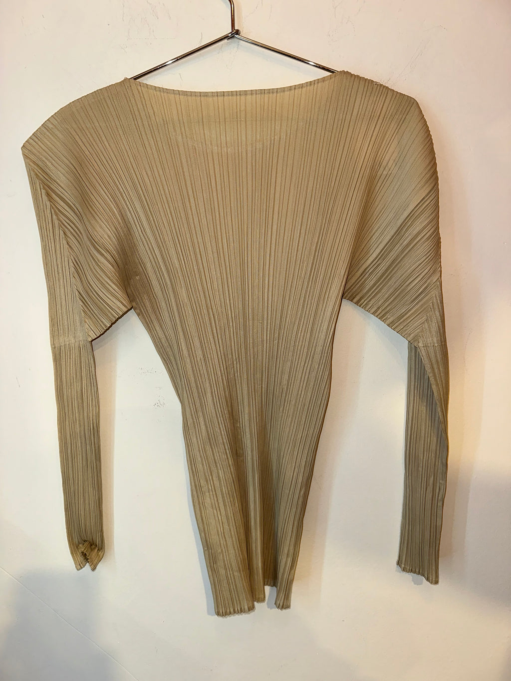 Pleats Please Beige Top