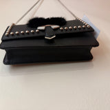 Fendi Karlito Calf Leather & Mink W/ Chain