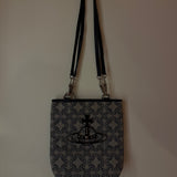 Vivienne Westwood Gray Monogram Square Tote