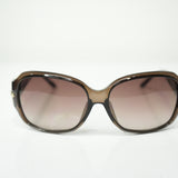 Vintage Christian Dior Mylady Dior F Quilting Pattern Sunglasses Dark Brown