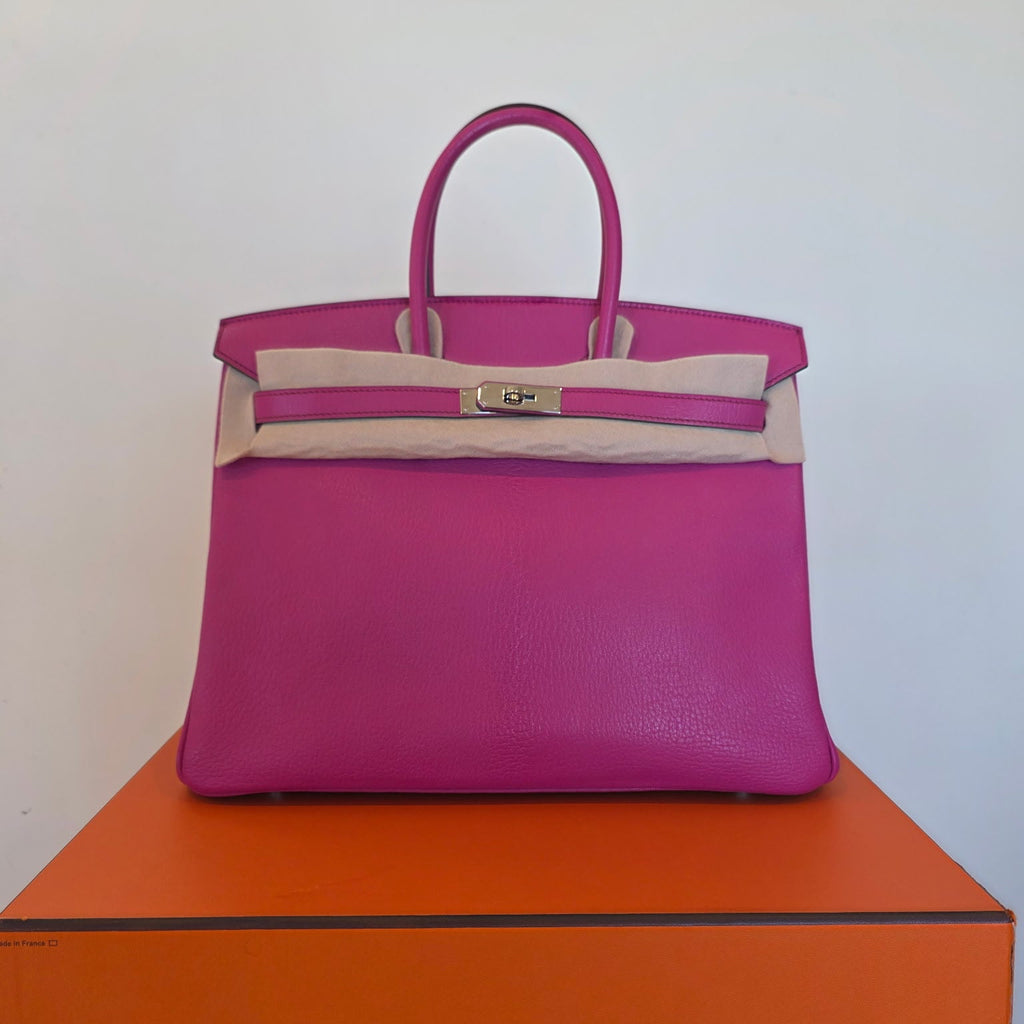 Hermes Birkin 35, Fuchia Chevre 2008 (L)
