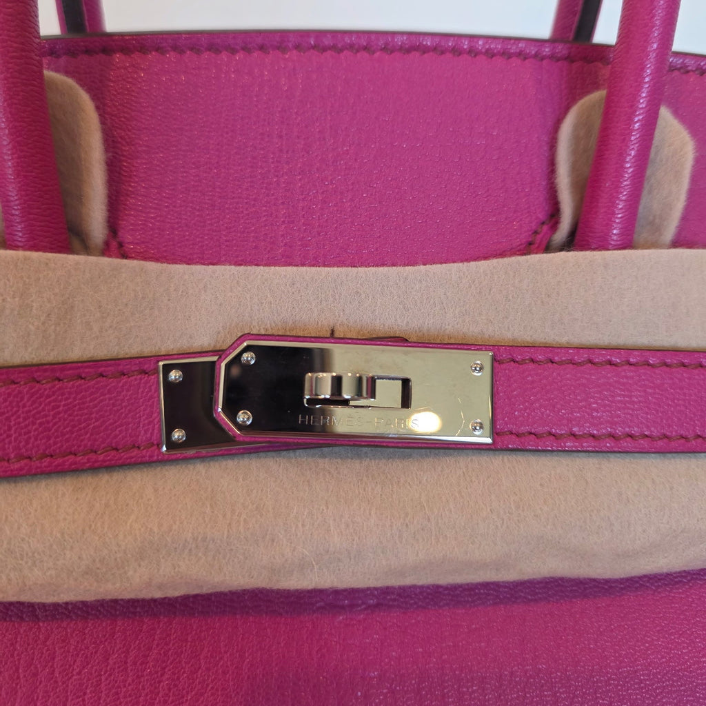 Hermes Birkin 35, Fuchia Chevre 2008 (L)