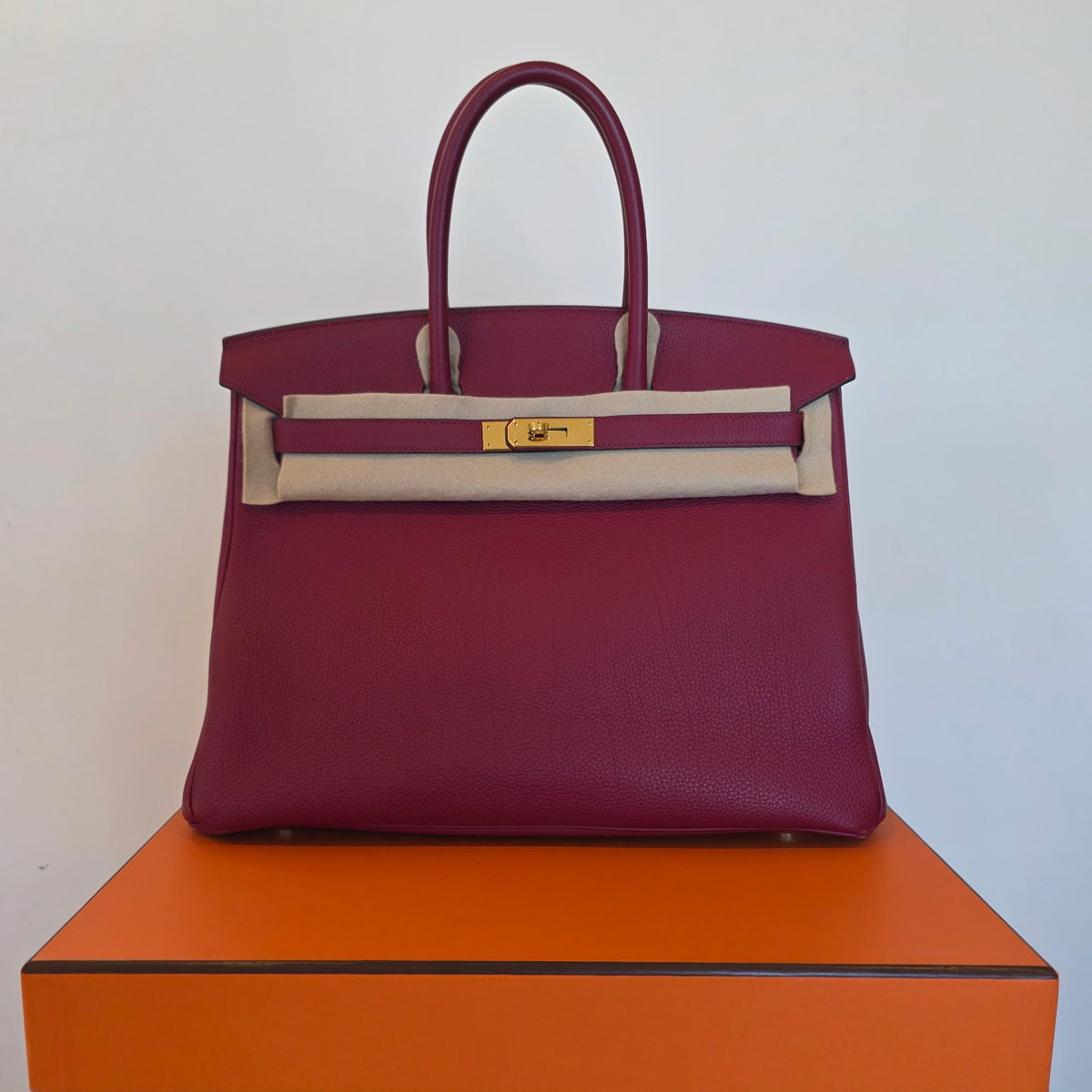 Hermes Birkin 35 Rouge Grenat Togo Leather 2016 (X)