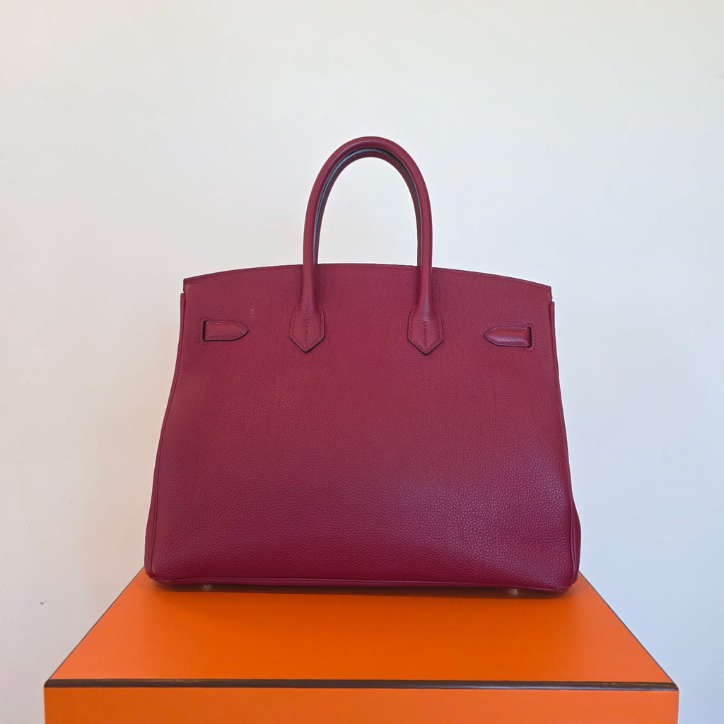 Hermes Birkin 35 Rouge Grenat Togo Leather 2016 (X)