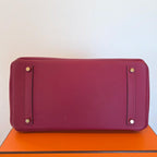 Hermes Birkin 35 Rouge Grenat Togo Leather 2016 (X)