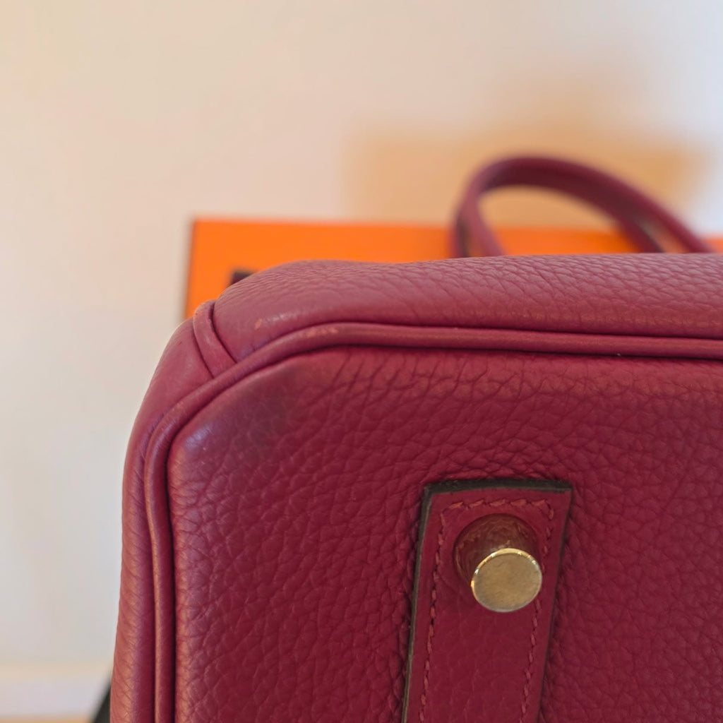 Hermes Birkin 35 Rouge Grenat Togo Leather 2016 (X)